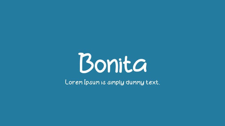 Beispiel einer Bonita-Schriftart