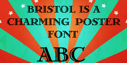 Beispiel einer Bristol Regular-Schriftart