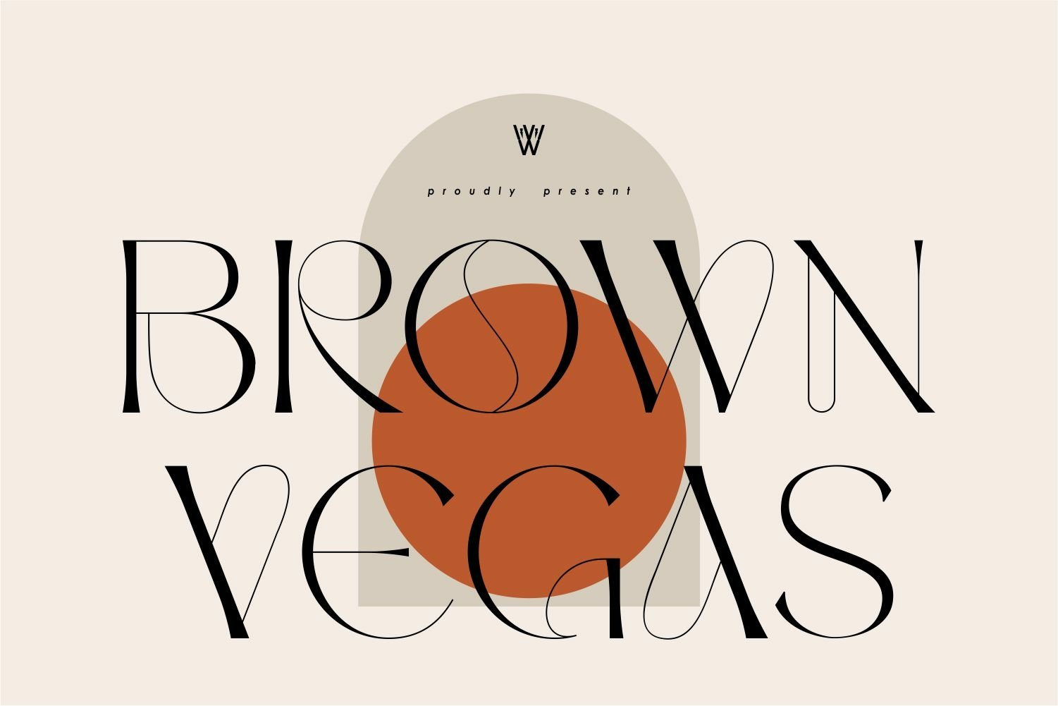 Beispiel einer Brown Vegas Regular-Schriftart