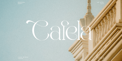 Beispiel einer Cafela-Schriftart