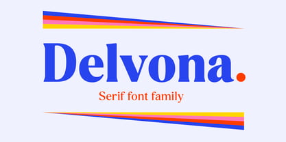 Beispiel einer Delvona Extra Bold-Schriftart