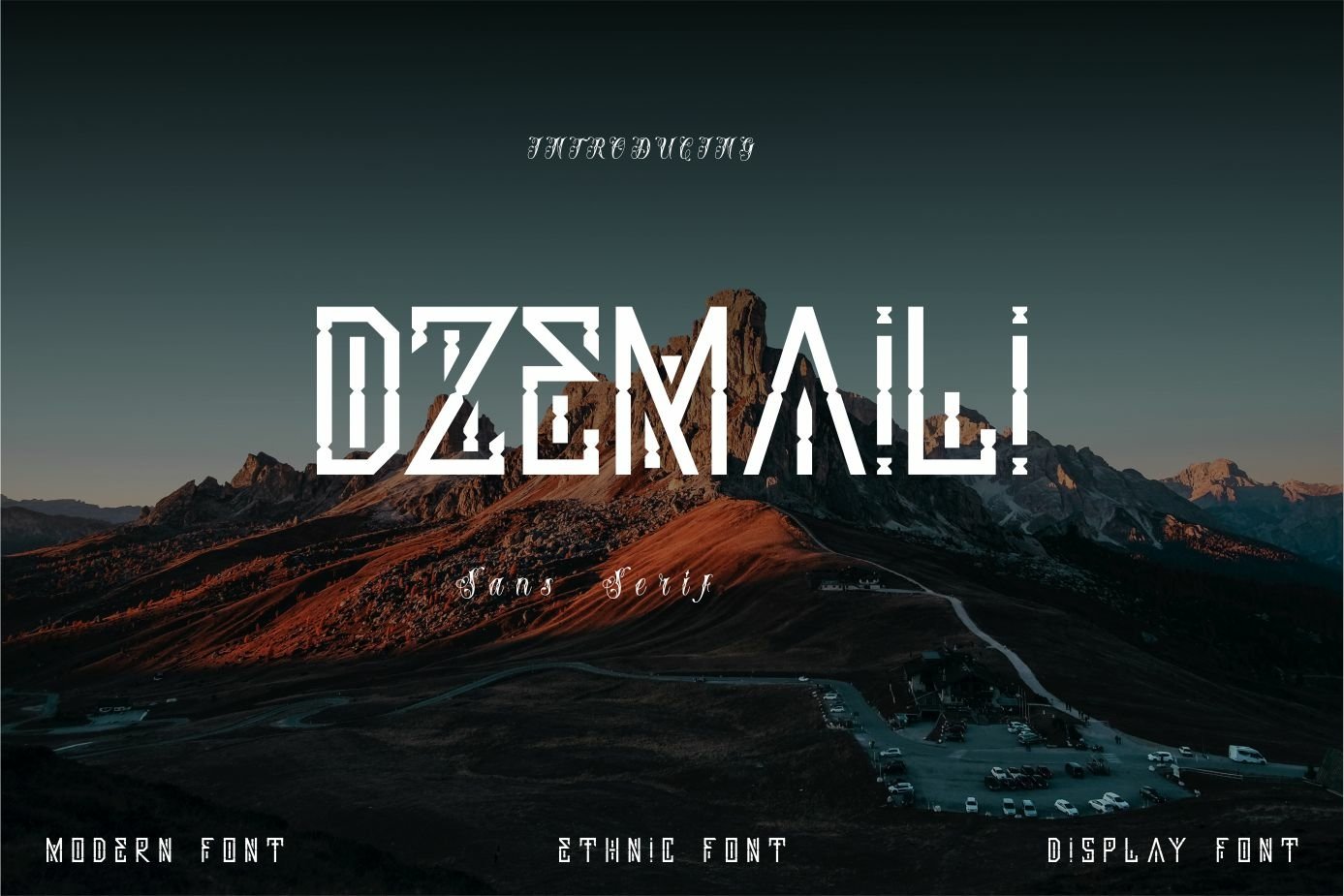 Beispiel einer Dzemaili-Schriftart