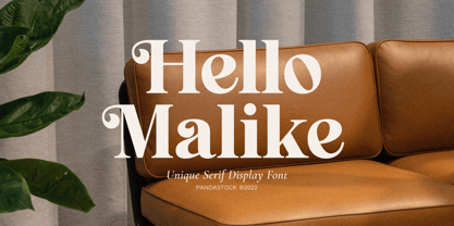 Beispiel einer Hello Malike-Schriftart