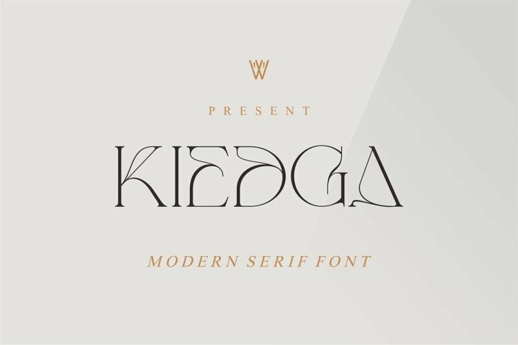 Beispiel einer Kiedga-Schriftart