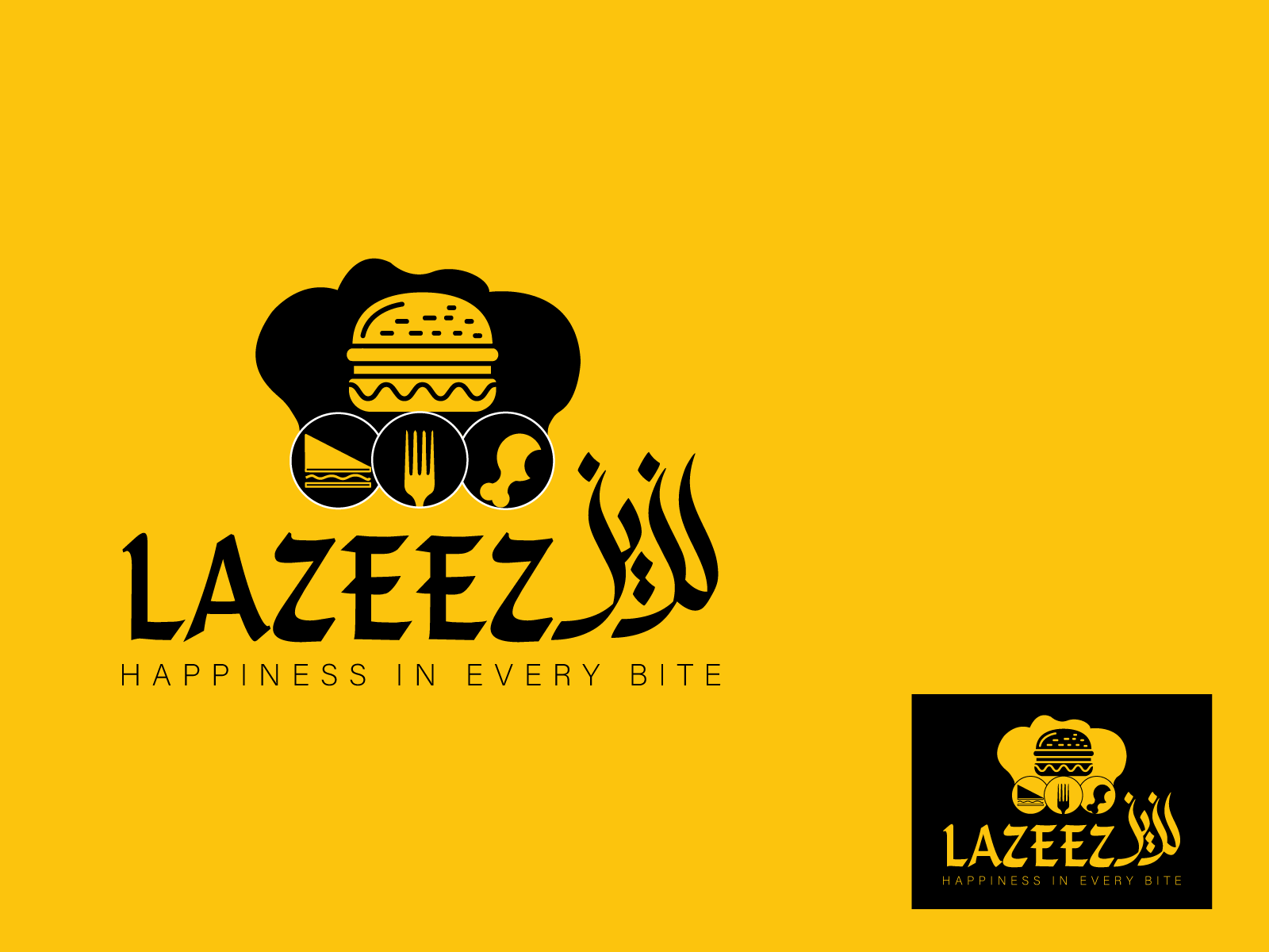 Beispiel einer Lazeez-Schriftart