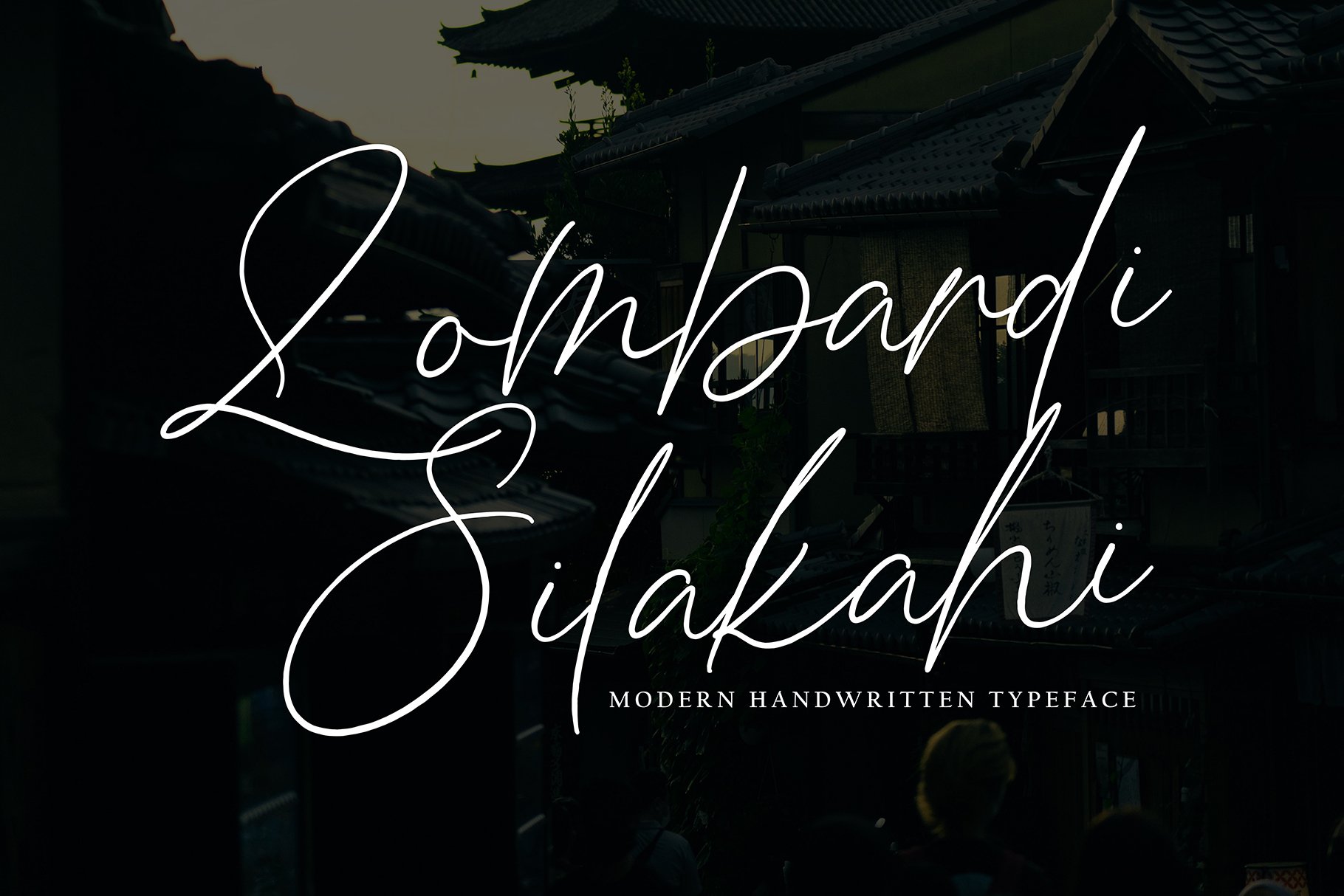 Beispiel einer Lombardi Silakahi-Schriftart