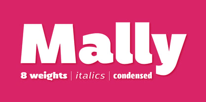Beispiel einer Mally-Schriftart
