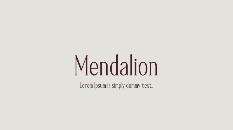 Beispiel einer Mendalion-Schriftart