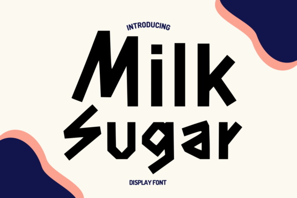 Beispiel einer Milk Sugar-Schriftart