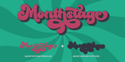 Beispiel einer Monthstage Regular-Schriftart