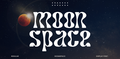 Beispiel einer Moonspace-Schriftart