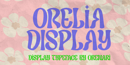 Beispiel einer Orelia Display Regular-Schriftart