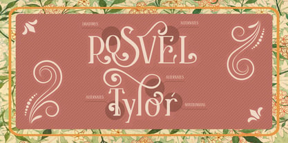 Beispiel einer Roseva Regular-Schriftart