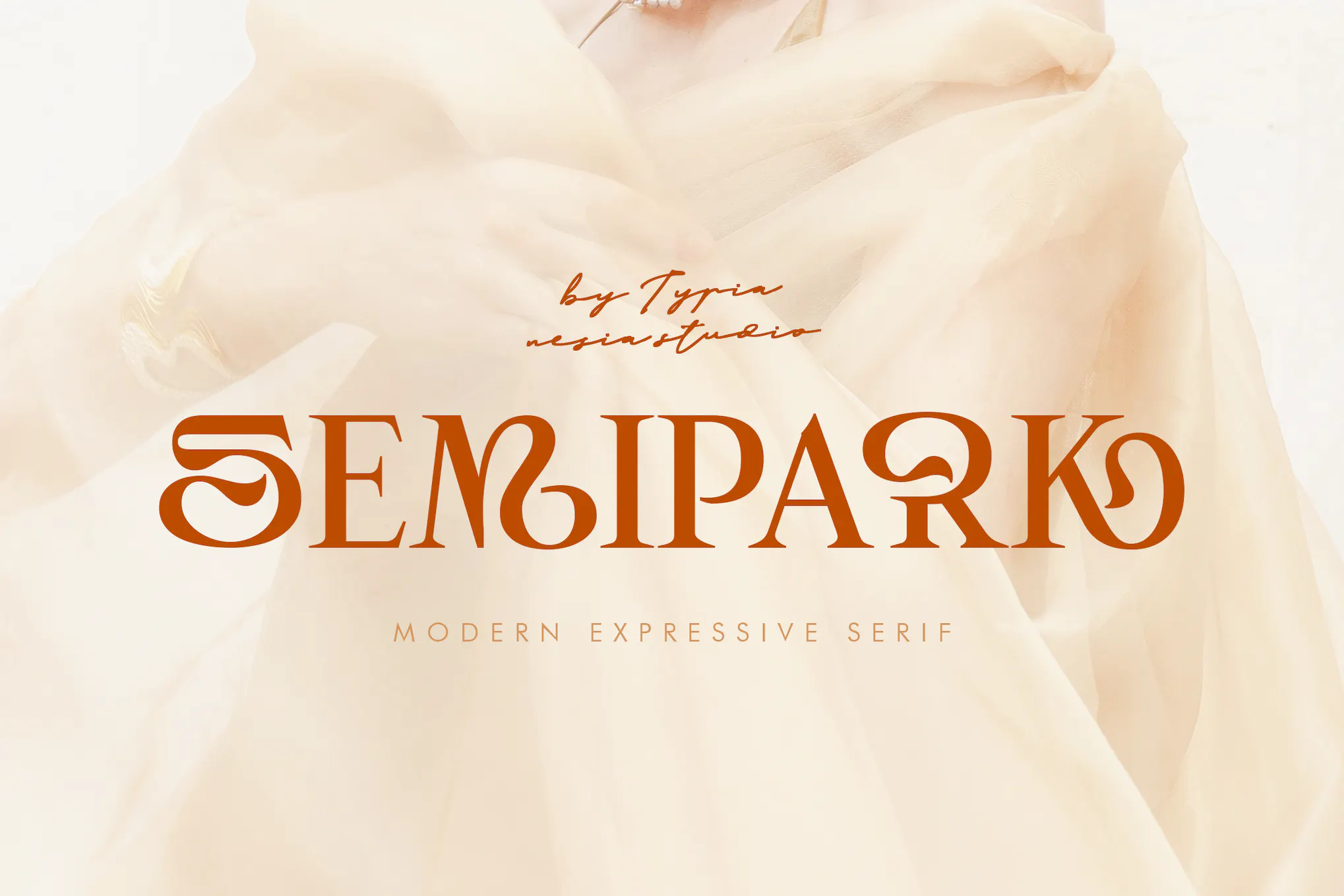 Beispiel einer Semipark-Schriftart