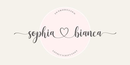 Beispiel einer Sophia Bianca Regular-Schriftart