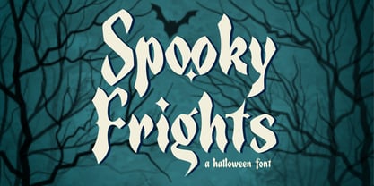 Beispiel einer Spooky Frights-Schriftart