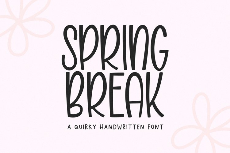 Beispiel einer Spring Break-Schriftart