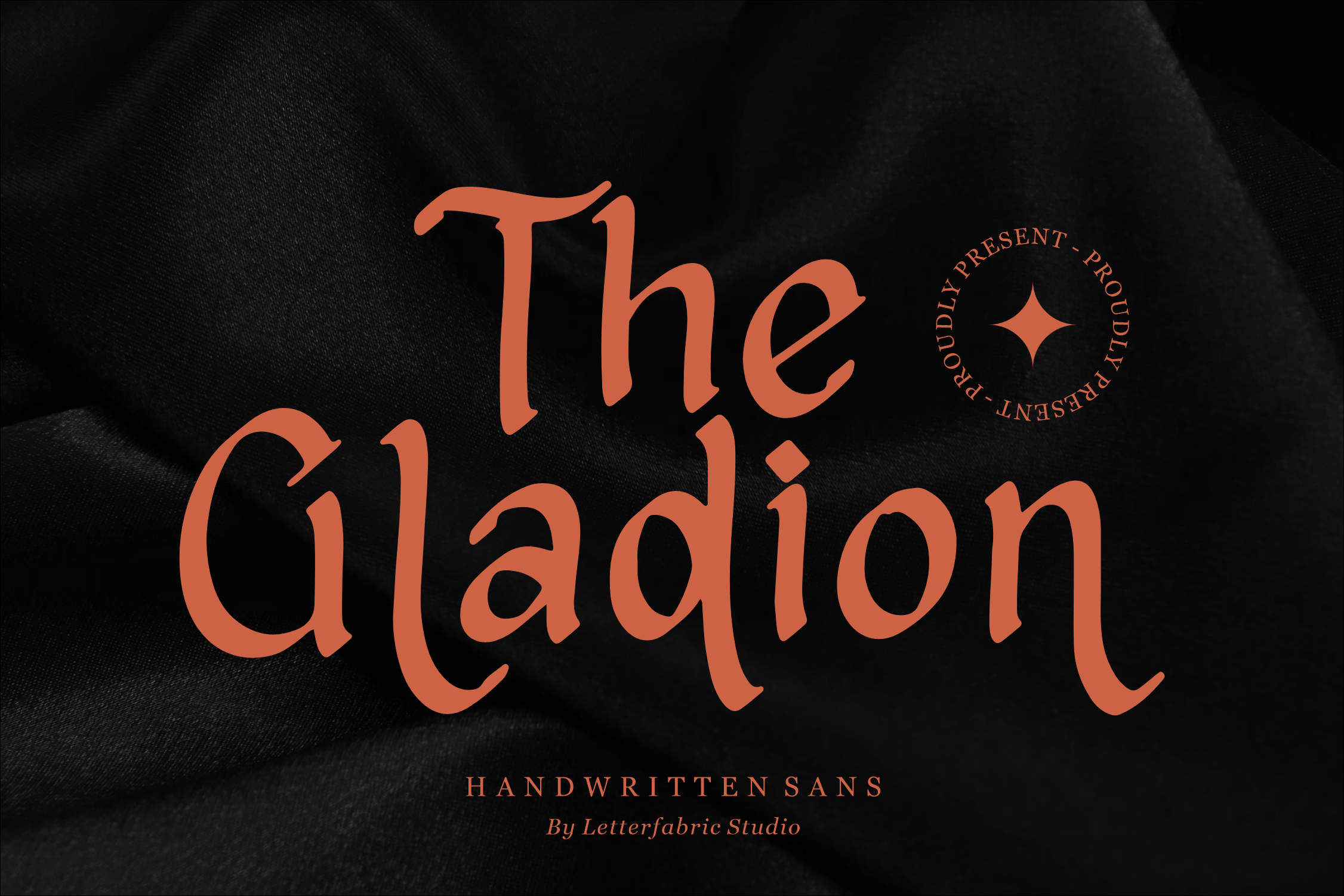 Beispiel einer The Gladion-Schriftart