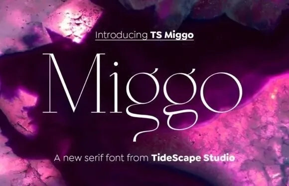 Beispiel einer TS Miggo-Schriftart