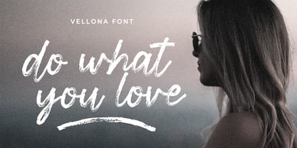 Beispiel einer Vellona Regular-Schriftart