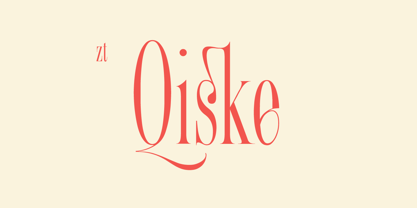 Beispiel einer Zt Qiske-Schriftart