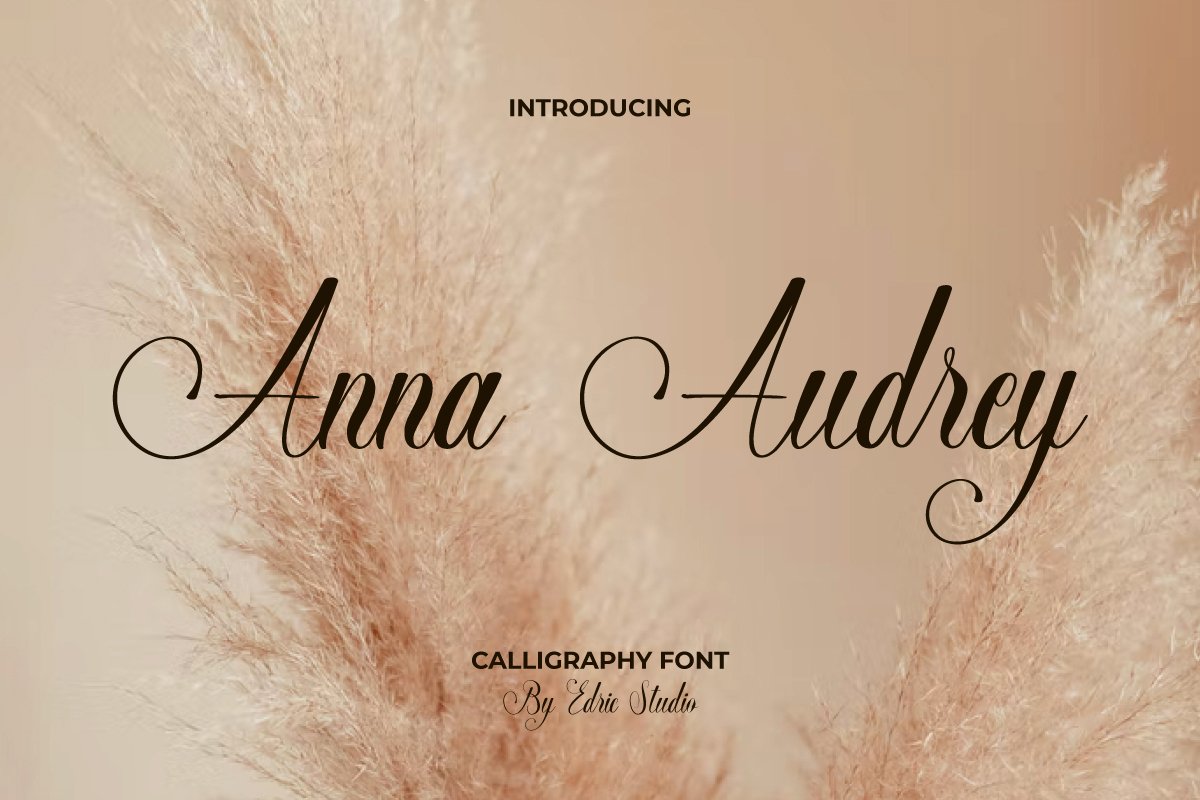 Beispiel einer Anna Audrey-Schriftart