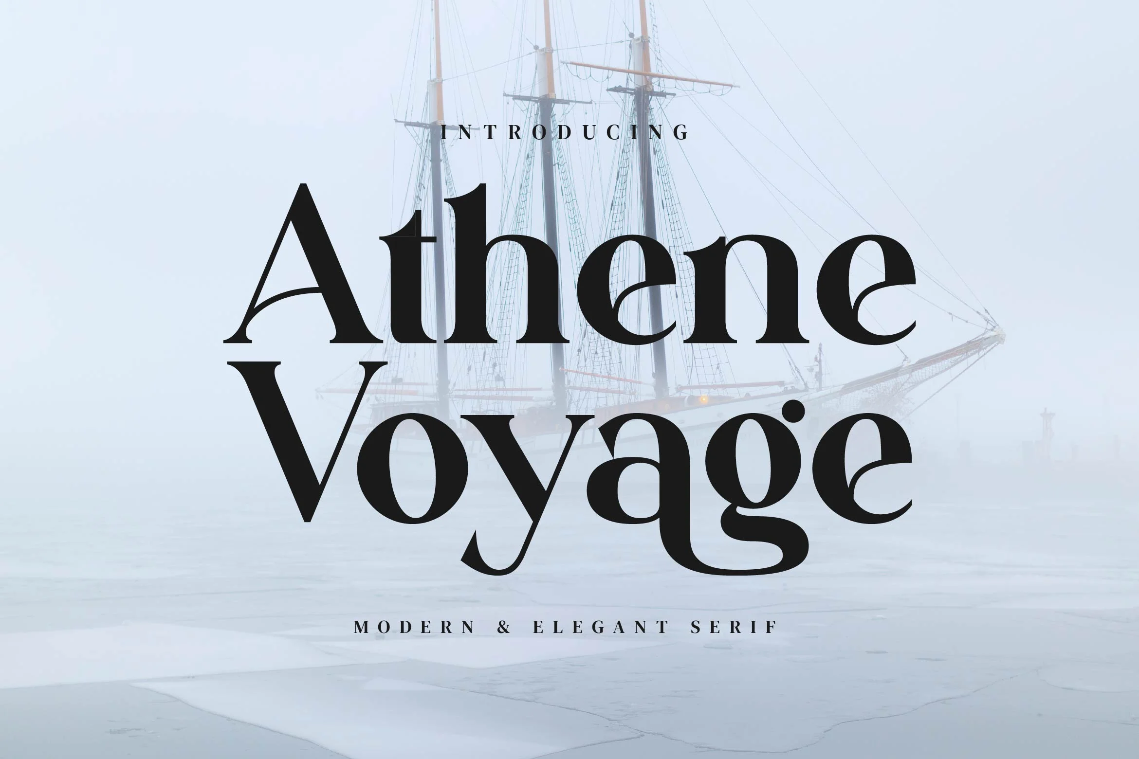Beispiel einer Athene Voyage-Schriftart