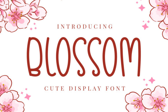 Beispiel einer Blossom-Schriftart