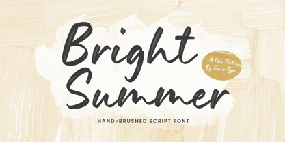 Beispiel einer Bright Summer-Schriftart