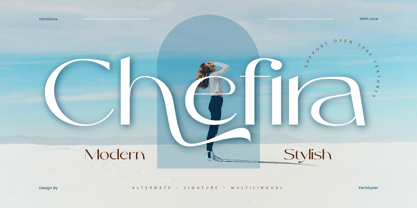 Beispiel einer Chefira-Schriftart