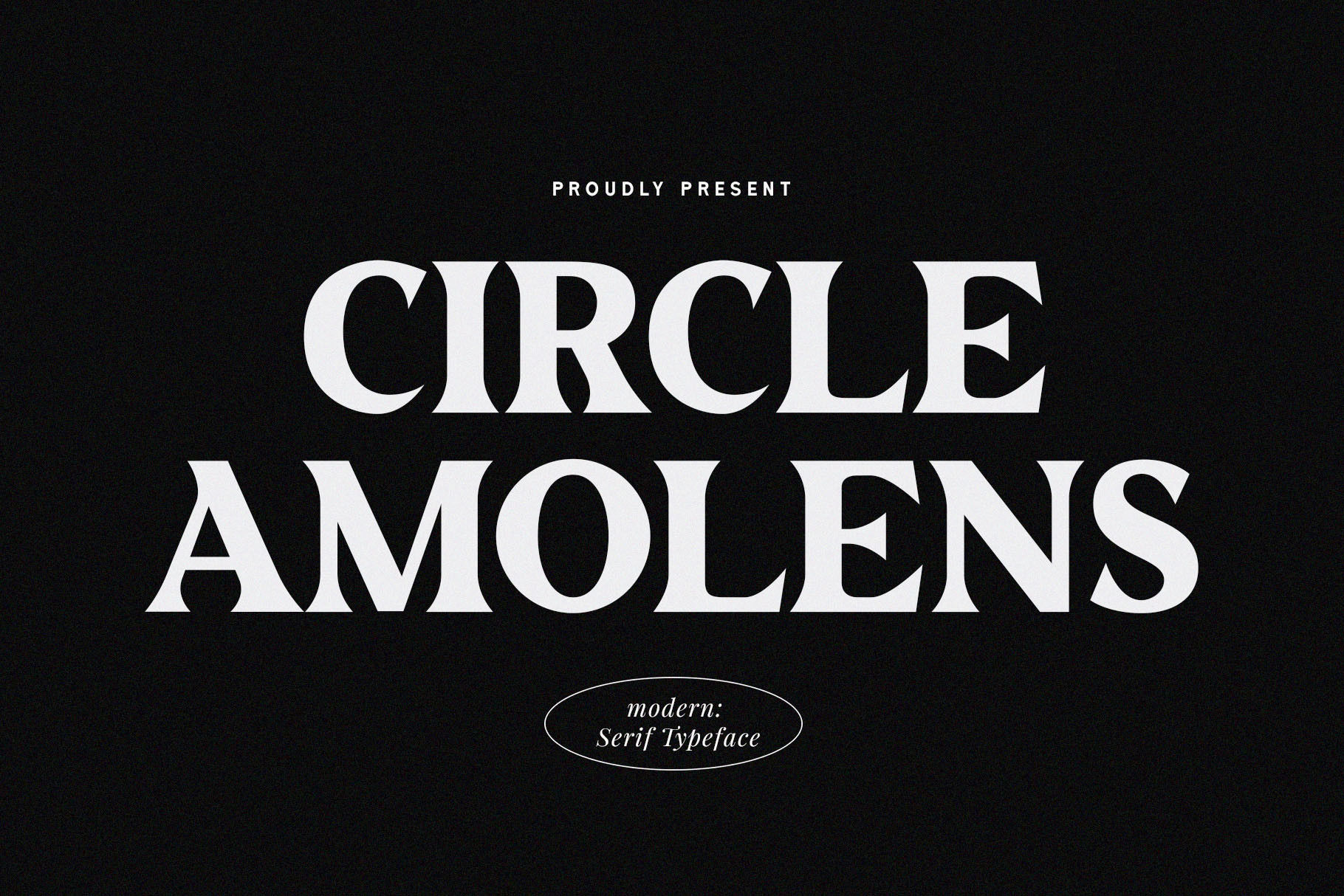 Beispiel einer Circle Amolens Regular-Schriftart