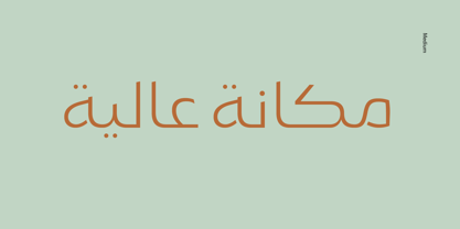 Beispiel einer Gamila Arabic W05 SemiBold-Schriftart