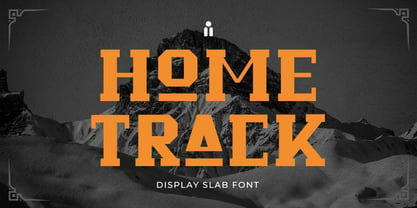 Beispiel einer Home Track Regular-Schriftart