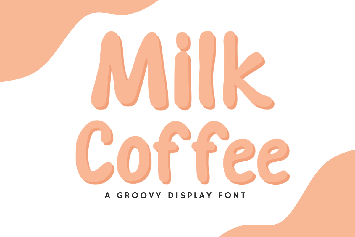 Beispiel einer Milk Coffee-Schriftart