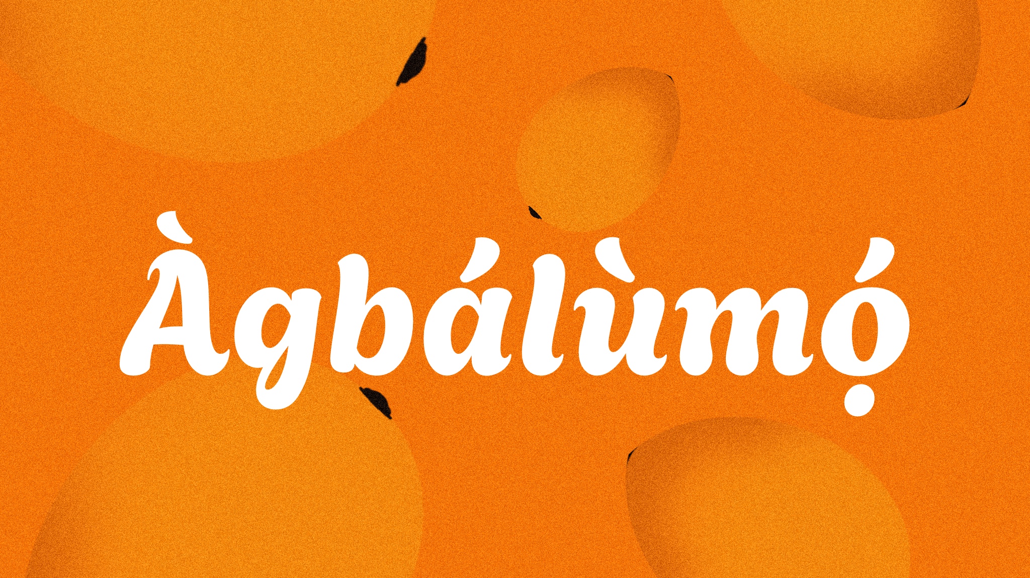 Beispiel einer Agbalumo Regular-Schriftart