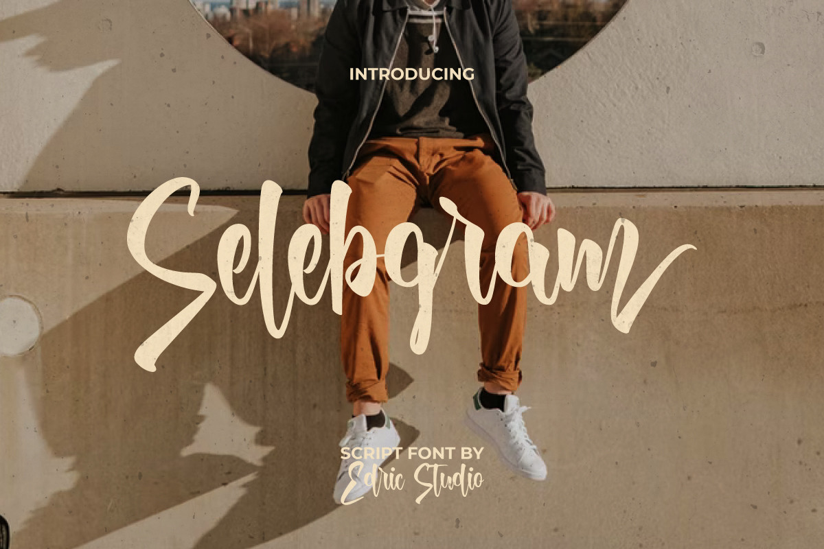 Beispiel einer Selebgram-Schriftart