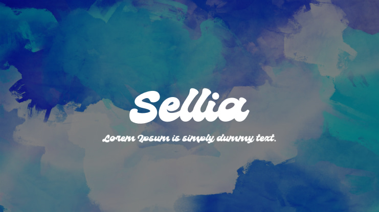 Beispiel einer Sellia Regular-Schriftart