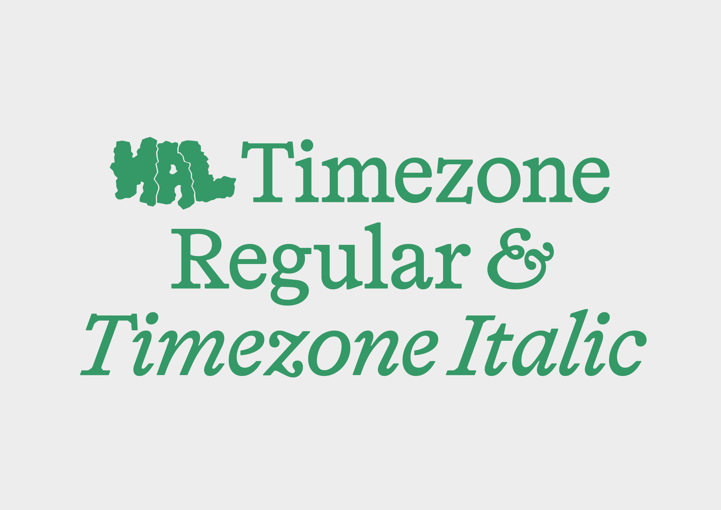 Beispiel einer HAL Timezone Regular-Schriftart