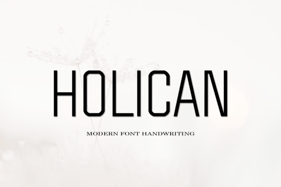 Beispiel einer Holican-Schriftart