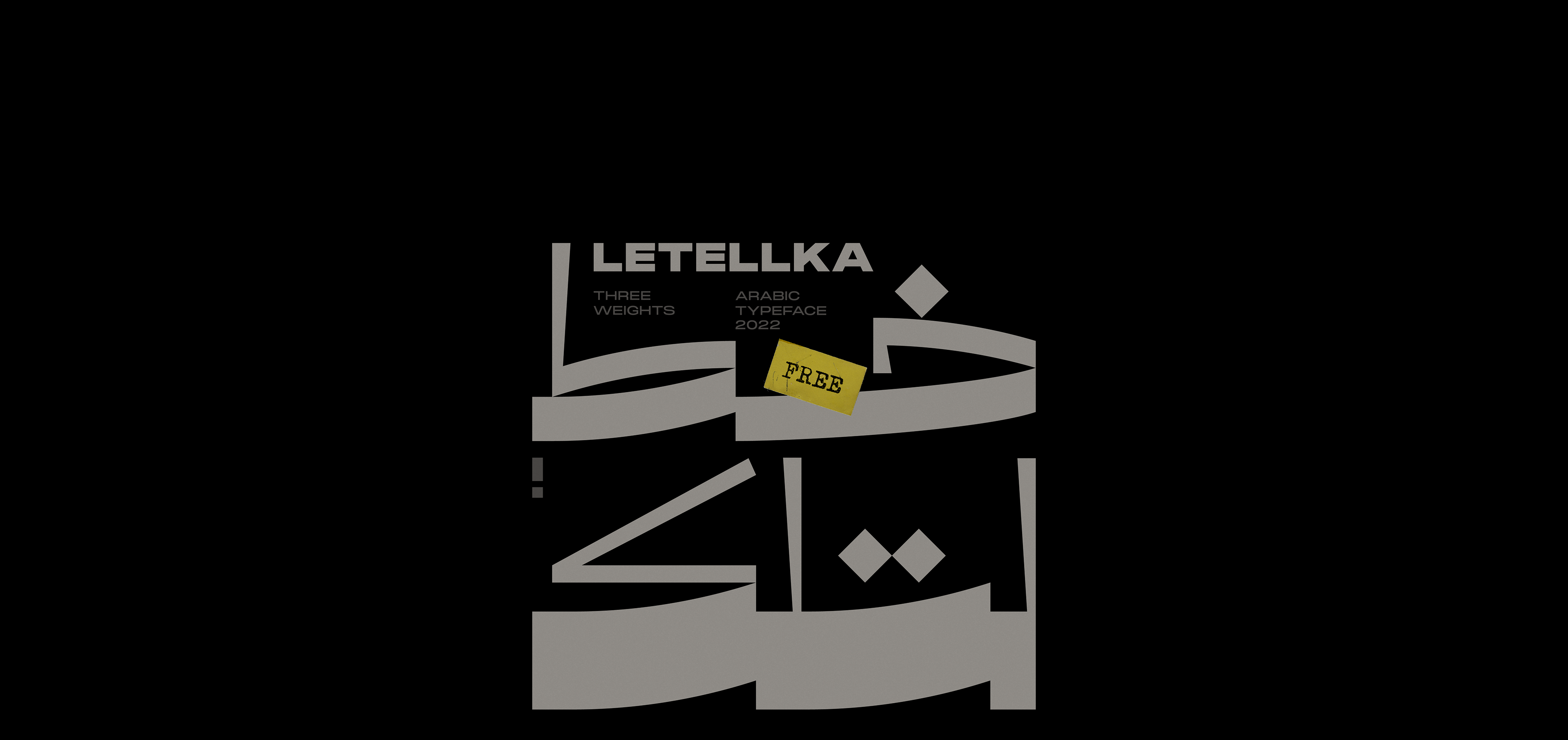 Beispiel einer Letellka-Schriftart