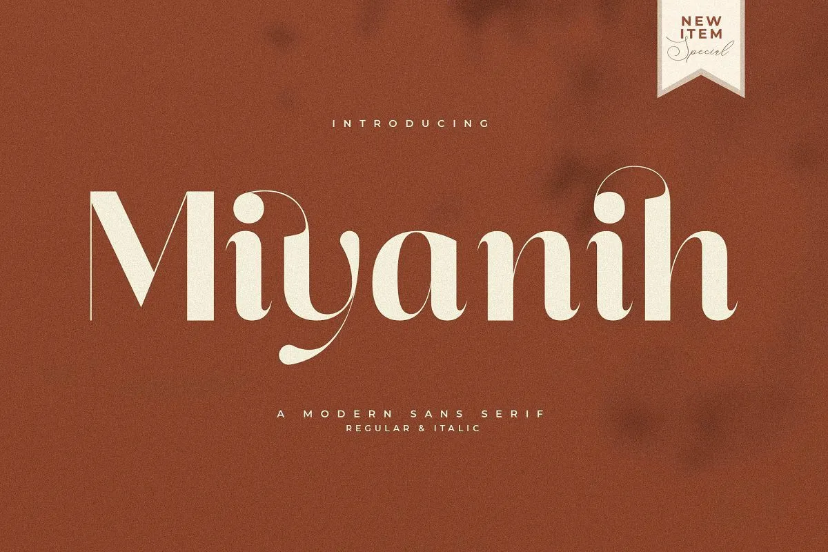 Beispiel einer Miyanih-Schriftart