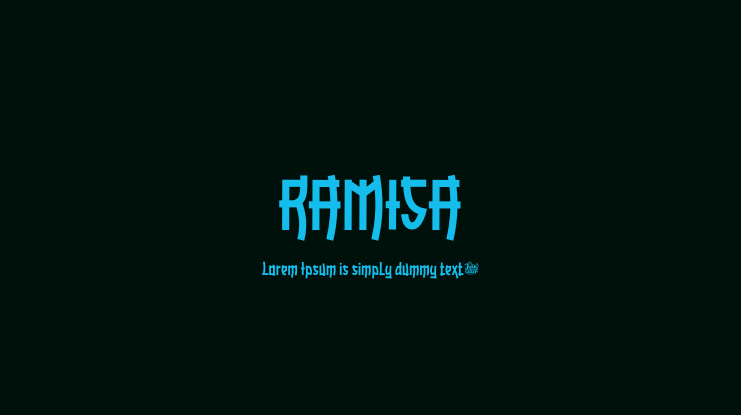 Beispiel einer Ramisa-Schriftart