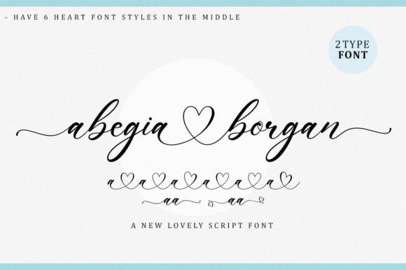 Beispiel einer Abegia Borgan Bold-Schriftart