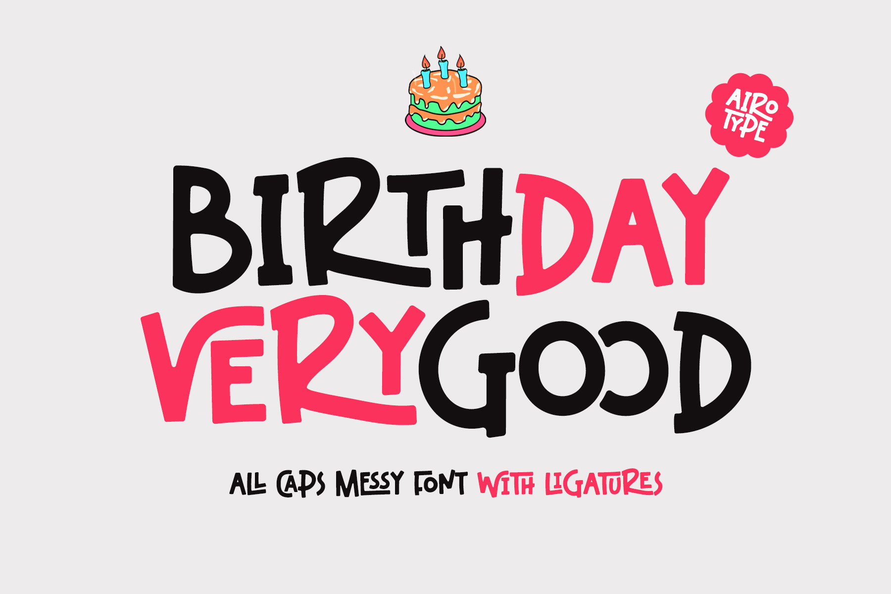 Beispiel einer Birthday Verygood Regular-Schriftart