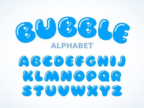Beispiel einer Bubbl-Schriftart