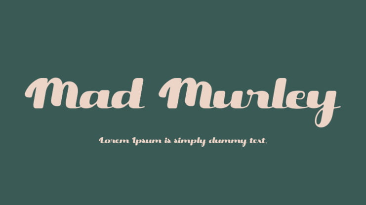 Beispiel einer Mad Murley-Schriftart