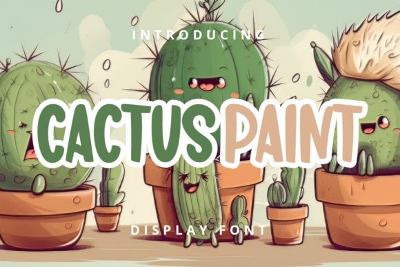 Beispiel einer Cactus Paint-Schriftart