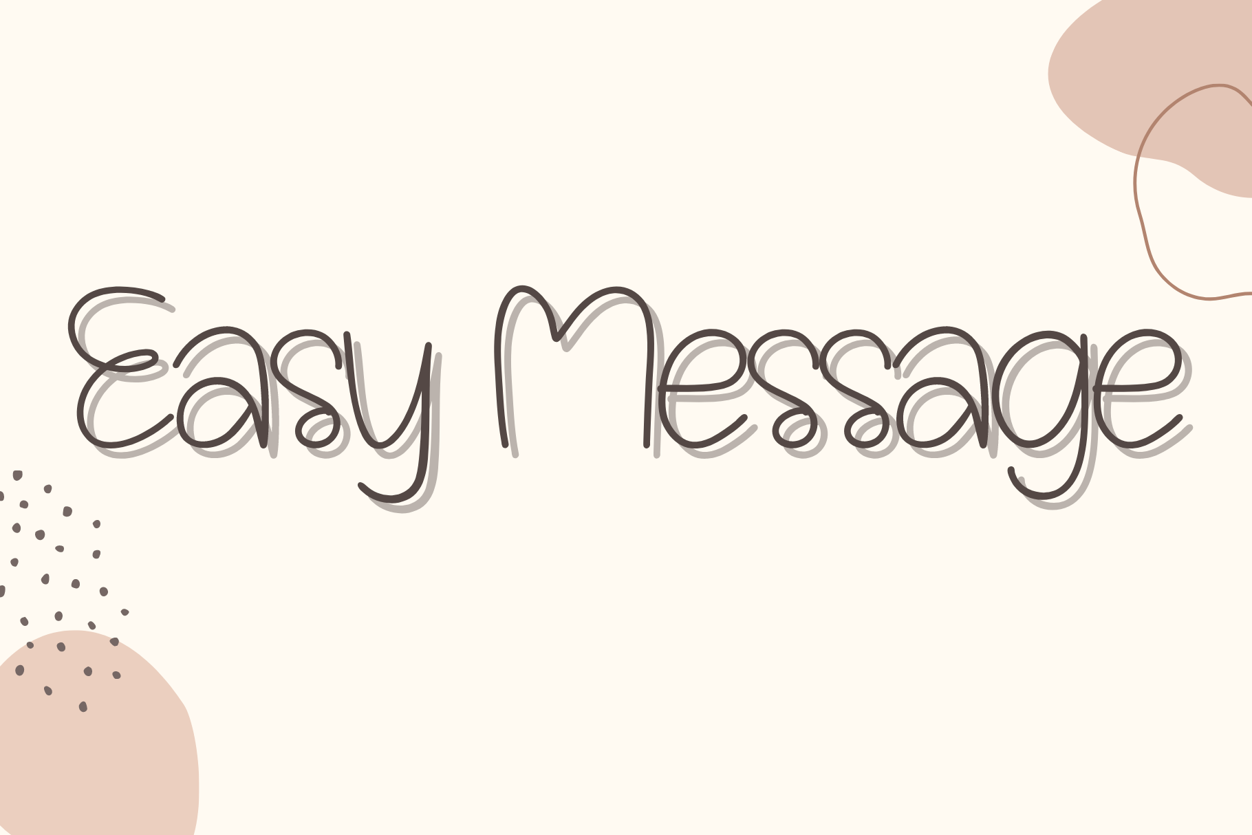 Beispiel einer Eazy Message-Schriftart