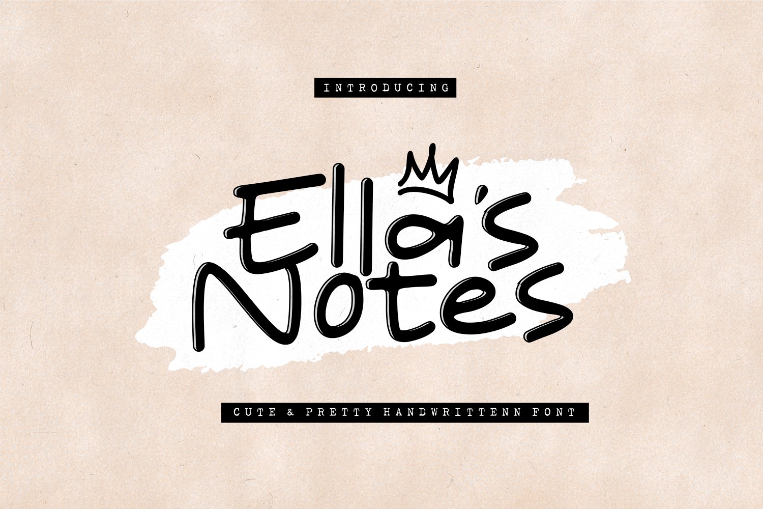 Beispiel einer Ellas Notes-Schriftart