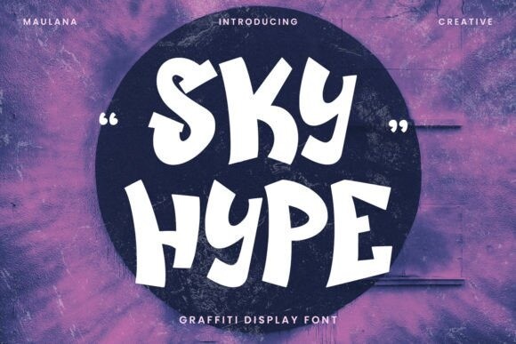 Beispiel einer Sky Hype-Schriftart